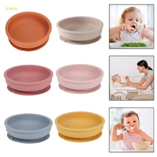 Afterbl Food Grade Silicone Baby Suction Bowl Non-Slip Children Dinner Plate Tableware