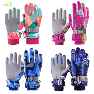 ALL Professional Kids Ski Gloves Winter Warm Snowboard Gloves Children Motorcycle Riding Waterproof Snow Gloves
