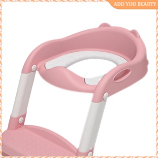 Asiento ajustable paso taburete suave almohadilla plegable cómoda orinal silla para inodoro entrenamiento bebé niño niñas niños niños