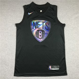 NBA jersey 2021 nueva temporada NBA Brooklyn Nets #11 Kyrie Irving versión arco iris negro bordado temporada regular jerseys de baloncesto