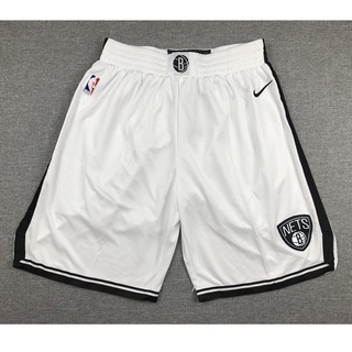 [Wholesalestore] Pantalones Nba Brooklyn Nets Kyrie Irving Kevin Durant Blanco Temporada Regular Cortos De Baloncesto