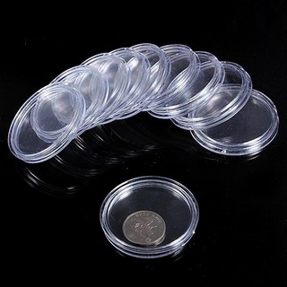 MAC1_10Pcs transparente en caja cápsulas monedas tamaños disponibles 18 mm a 50 mm cajas de monedas (6)