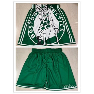 NBA shorts Boston Celtics Walker Nueva Temporada 2020 Verde Impresión Bolsillos Agradables Baloncesto Deportes Pantalones Cortos