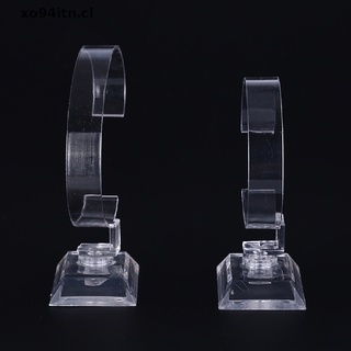 xo94itn: 1 pieza de plástico transparente para reloj de pulsera, soporte de exhibición, soporte para venta, soporte, herramienta [cl]