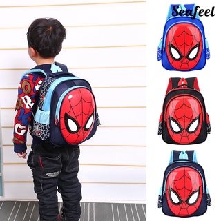 Seafeel Mochila Escolar para niños con estampado de spiderman 3d