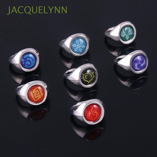 jacquelynn hombres genshin anillo de impacto moda diy joyería anime juego anillo mujeres niño regalo decoración de dedo delicado japonés cosplay anillos