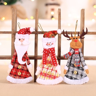 Nueva muñeca de dibujos animados de Navidad colgante de decoración de árbol de Navidad accesorios de ventana de compras Configuración de escena suministros