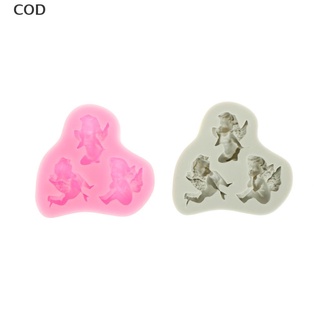 [COD] 3D Cake Mold Silicone Mould Baby Angel Silicone Molds Fondant Baking Decorating HOT
