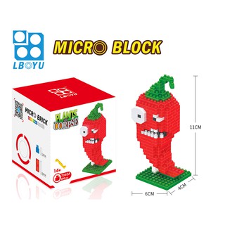 Mini Lego bloques de construcción plantas Vs Zombies bloques de construcción juguetes educativos para niños/ (7)