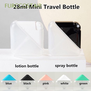 furccostair 28ml mini spray botella loción botella de viaje tipo plano forma de tarjeta portátil fine mist perfume recargable desinfectante de manos sub-botella/multicolor