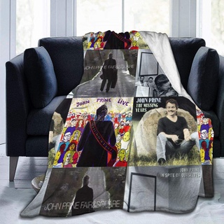 HGWHGS Couch Bed Super Soft Fleece Blanket John Prine , Plush Bed Fleece Blanket , Plush Bed Couch Living Room 50x40 IN / 60x50 IN / 80x60 IN