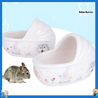Bl-Hamster bañera de cerámica pequeñas mascotas animales baño contenedor Relax hábitat casa