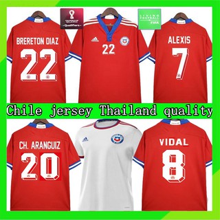 S-4XL【Envío rápido】2021 2022 Chile jersey home away camiseta de fútbol Soccer Jersey Football shirts BRERETON DIAZ 22 ALEXIS 7 (1)