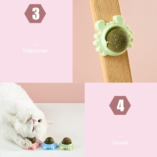 cvik cangrejo gato menta catnip juguetes giratorios catnip bola molars limpieza de dientes gato juguetes (5)