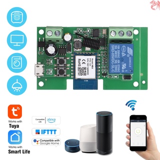 Tuya 1CH DC5V/7-32V WiFi Switch Wireless Relay Module Timing Function Remote Switch for Android/IOS Tuya APP Remote Control Compatible with Amazon Alexa Google Home (9)