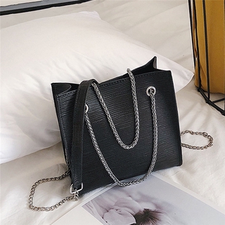 Ladies Shoulder Bag PU Leather Fashion Handbag Chain Messenger Tote Bag