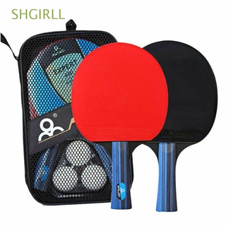 SHGIRLL Alta Calidad Ping Pong Set De Herramientas Deportivas Con 3 Bolas Tenis De Mesa Cómodo Uso De Moda material Duradero Con Buen Control Paddle Murciélagos