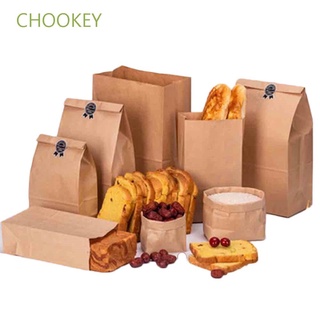 chookey 10pcs vintage bolsa de regalo suministros galletas bolsa de papel kraft bolsas tratar buffet fiesta boda favor hornear paquete pan alimentos