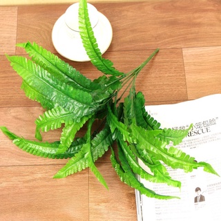Jncm 7 Artificial realista grande seda Boston helecho planta verde hierba decoración del hogar (3)