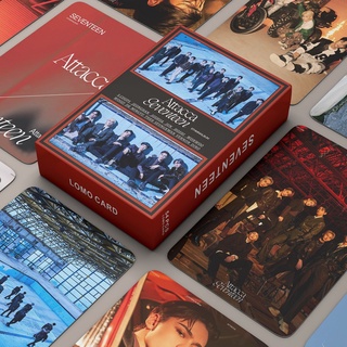 54 Unids/Caja Kpop Seventeen Attacca Nuevo Álbum Lomo Tarjetas Photocard Postal Alta Calidad HD Doble Cara Impresión 17 De Fotos