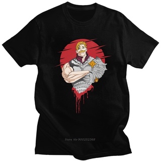 japón anime siete pecados mortales t-shirt para los hombres o-cuello de manga corta manga nanatsu no taizai escanor camiseta de algodón suave camiseta nueva