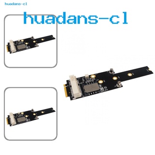 Hu Mini PCI-E to NGFF M.2 Key M A/E Adapter Converter Card with SIM Slot Power LED