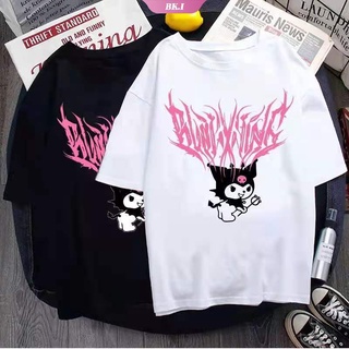 Sanrio My Melody Hello Kitty Y2K Camiseta De Las Mujeres Streetwear Simple Suelto Manga Corta Kuromi Estudiante Top Camisetas