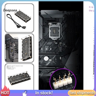 Dd 3 mm tablero acrílico ventilador de enfriamiento Hub 12V 4 Pin fresco RGB ventilador Hub eficiente para CPU refrigeración