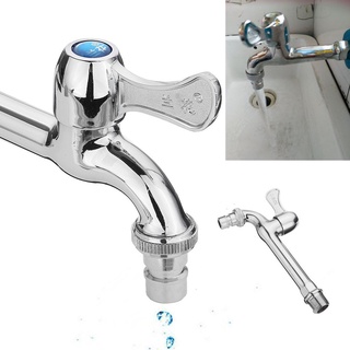 ON SALE Wall Mount Washing Machine Water Extra Long Faucet Garden Bathroom Sink Tap (9)
