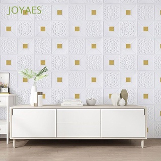 JOYAES 35x35cm Wall Decoration XPE Home Decor Foam Wallpaper 3D for Living Room Background Bathroom Bedroom Self Adhesive Wall Panels/Multicolor