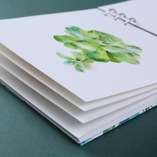 Nuevo cuaderno en espiral para pintura acuarela, cuaderno de bocetos 40 páginas, papel de calidad, papel de calidad, 300 g/m2, hoja suelta, dos tamaños (5)