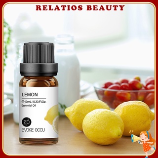 <sale> 10 ml de fragancia de limón aceite refrescante aire mejorar el sueño fruta ingrediente aceites esenciales con gotero