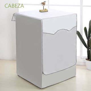CABEZA poliéster lavadora cubre totalmente automático secador de ropa cubiertas de polvo plata protector solar impermeable a prueba de polvo de carga frontal