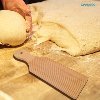 [gris990] Tabla de Pasta de mantequilla sin pegar surcos más profundos de madera casera Gnocchi Paddle para el hogar