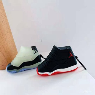 ❤Air Jordan AJ11 zapatilla de deporte 3D zapatos silicona Airpods Pro/1/2 funda protectora Universal (5)