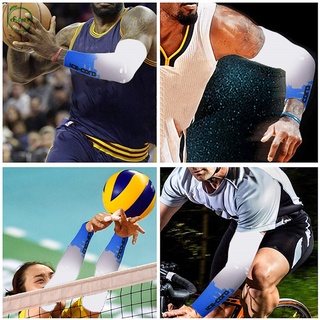 cfstore deportes al aire libre brazo manga de compresión verano correr protección uv voleibol protector solar bandas de impresión
