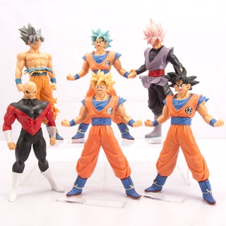 Set 6 figuras Dragon Ball Super Saiyan Goku Vegeta MundoAnime