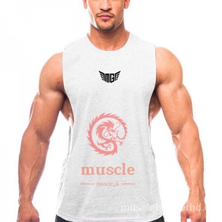 muscle-b Marca Entrenamiento Stringer Camisas Gimnasio Culturismo Malla Tank Top Hombres Musculación Fitness Deporte Singlets Chaleco Sin Mangas