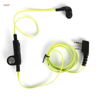Caca verde moda fideos estilo auricular auriculares K enchufe para KENWOOD Baofeng BF888s UV5R UV82 Wouxun TYT Puxing etc walkie tal