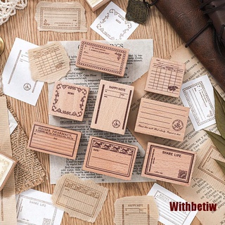 Withw tarjeta de fabricación de sello montado en madera sellos de goma para manualidades manualidades Scrapbooking Pl