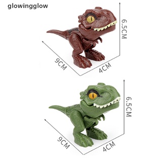 glwg dedo dinosaurio juguete creativo tricky tyrannosaurus modelo dinosaurio juguete resplandor