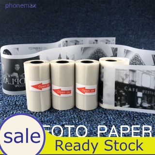 57x30mm semitransparente impresión térmica rollo de papel para impresora fotográfica paperang