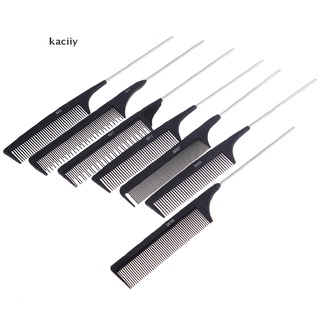 kaciiy - peine profesional para cola de pelo (acero inoxidable, con picos, cl) (6)