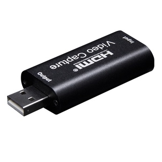 Tarjetas de captura de vídeo de Audio HDMI a USB2.0 1080P grabar caja de grabación en vivo negro (1)