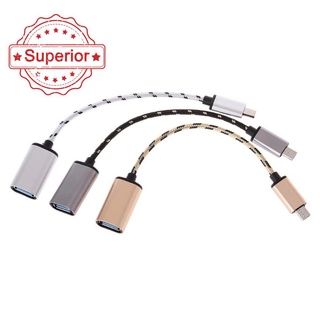 Adaptador USB C OTG tipo C macho A USB A hembra OTG Cable Compatible ancho S5O1 (1)