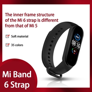 Pulsera para miband 5 y 6 promoción brazalete de silicona para mi band 5 e 6 mi band 6 Xiaomi mi band 5 strap miband5 Wearable wrist band (4)