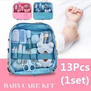 fs 13 pzas/cjto/bebés/recién nacidos/cuidado de cabello/cuidado de la salud/kit de cepillo de higiene