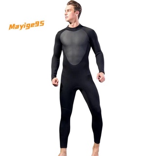 traje de buceo masculino mono completo traje de neopreno de 3 mm de neopreno elástico natación de manga larga traje de neopreno para surf snorkeling m (1)