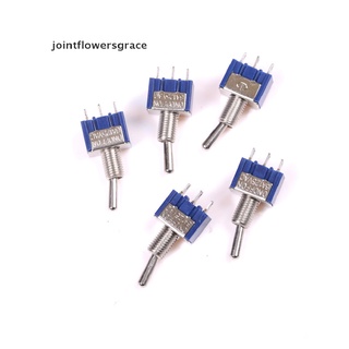 jgcl 5pcs on-off-on 3pin 3position mini interruptor de palanca ac 125v/6a grace