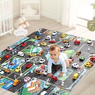 alfombra de los niños de tráfico juguetes alfombra de juego bebés jugando estera educativa (2)